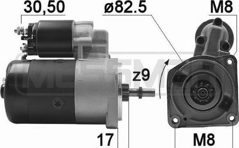 Messmer 220956A - Starteris autospares.lv