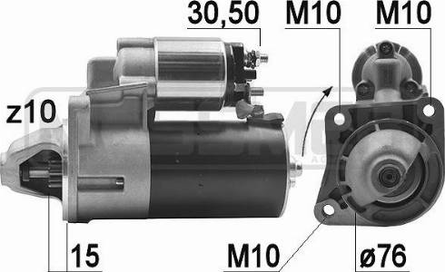 Messmer 220950A - Стартер www.autospares.lv