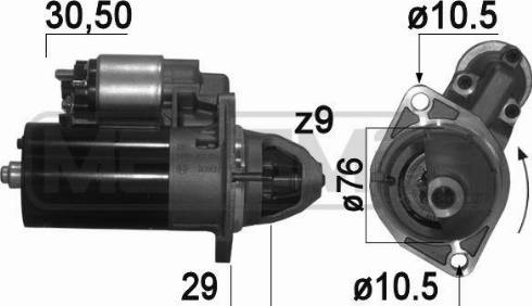 Messmer 220908A - Starteris www.autospares.lv