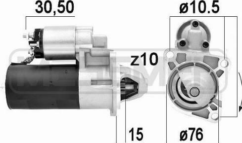 Messmer 220919A - Starteris autospares.lv