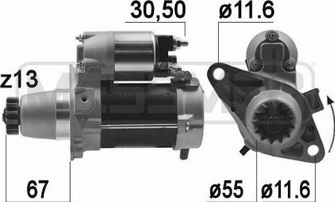 Messmer 220982A - Starteris www.autospares.lv