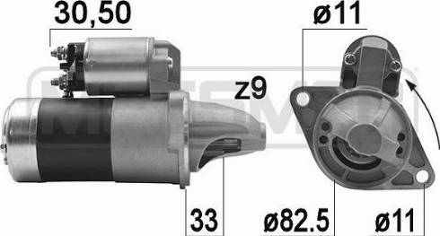 Messmer 220929A - Starter www.autospares.lv