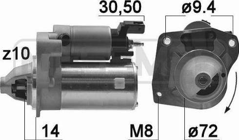 Messmer 220970A - Стартер www.autospares.lv