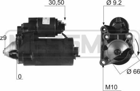 Messmer 220456R - Starteris www.autospares.lv