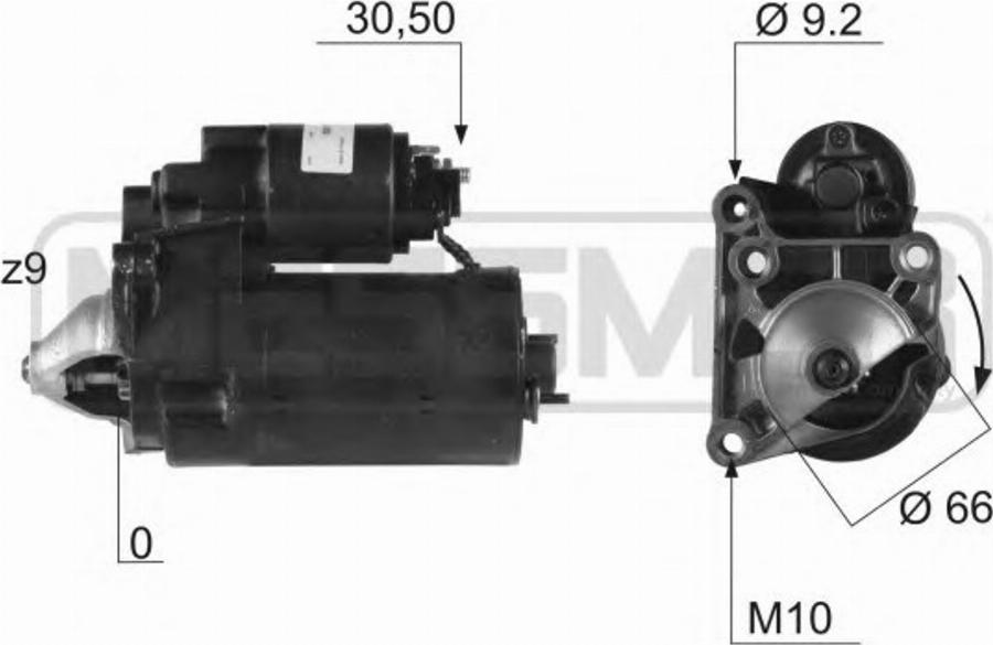 Messmer 220456 - Starteris www.autospares.lv