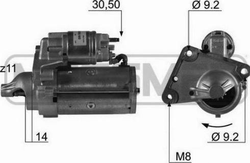 Messmer 220451A - Starteris www.autospares.lv