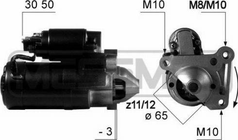 Messmer 220458A - Starteris www.autospares.lv