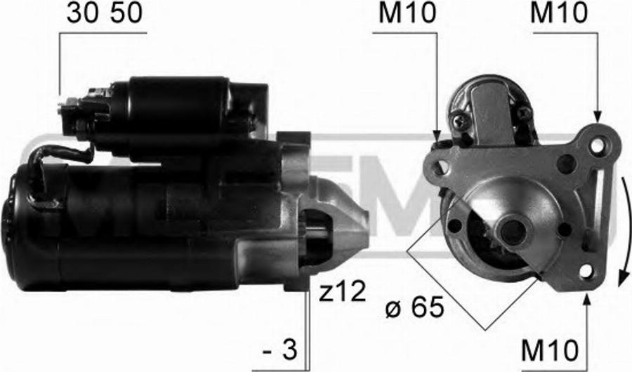 Messmer 220458 - Starteris www.autospares.lv