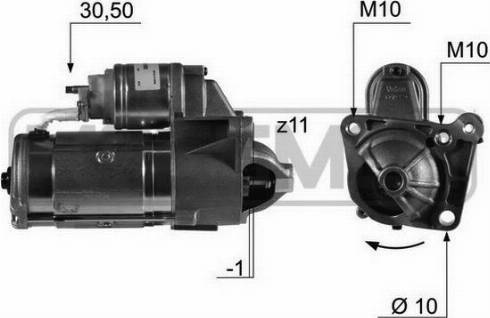 Messmer 220452A - Starter www.autospares.lv