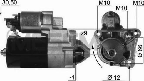 Messmer 220462A - Starteris www.autospares.lv