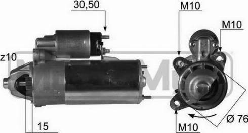 Messmer 220409A - Starteris autospares.lv