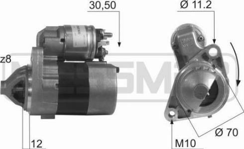 Messmer 220404A - Starteris www.autospares.lv