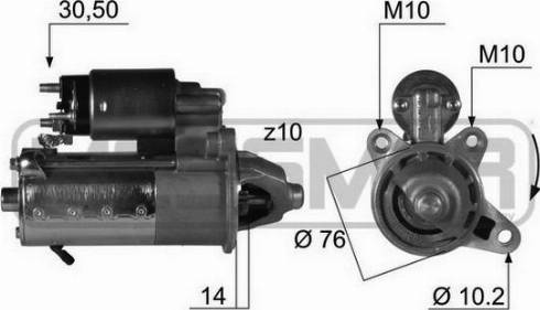 Messmer 220414A - Starter www.autospares.lv