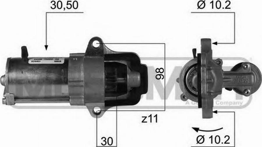 Messmer 220417 - Starteris www.autospares.lv