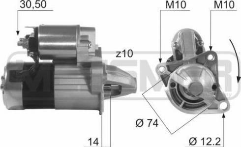 Messmer 220484A - Starteris www.autospares.lv