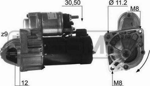 Messmer 220437A - Starteris autospares.lv