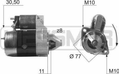 Messmer 220475A - Starter www.autospares.lv