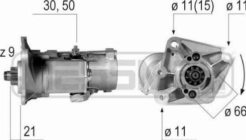 Messmer 220599A - Стартер www.autospares.lv