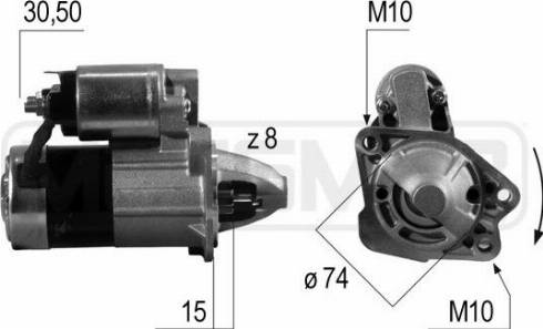 Messmer 220541A - Starteris www.autospares.lv