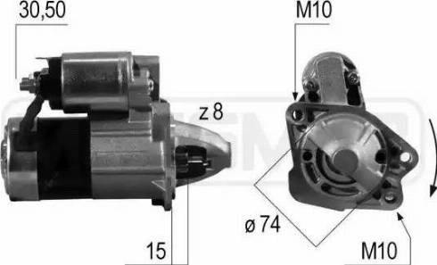 Messmer 220541 - Starteris www.autospares.lv