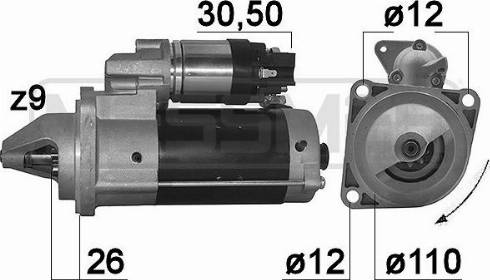 Messmer 220550A - Starteris www.autospares.lv