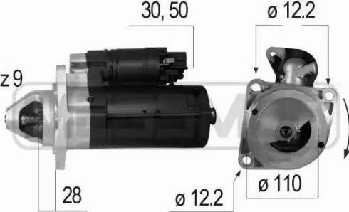 Messmer 220550 - Starteris www.autospares.lv