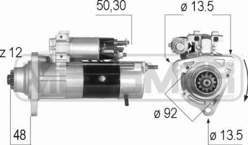 Messmer 220558A - Starteris www.autospares.lv