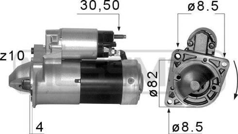 Messmer 220580A - Starteris autospares.lv