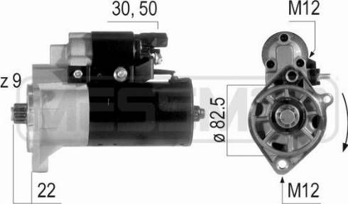 Messmer 220581A - Starteris www.autospares.lv