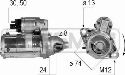 Messmer 220588A - Starteris autospares.lv