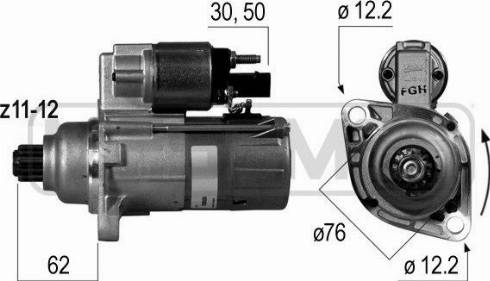 Messmer 220535A - Стартер www.autospares.lv