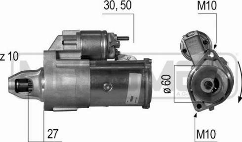 Messmer 220532A - Starteris www.autospares.lv