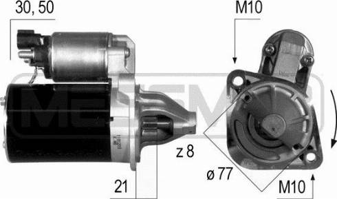 Messmer 220537A - Starteris autospares.lv