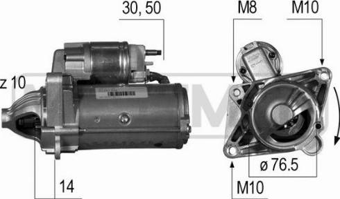 Messmer 220529A - Starteris www.autospares.lv