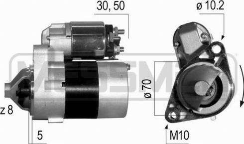 Messmer 220523A - Стартер www.autospares.lv