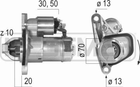 Messmer 220579A - Starteris autospares.lv