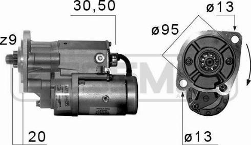 Messmer 220577A - Стартер www.autospares.lv