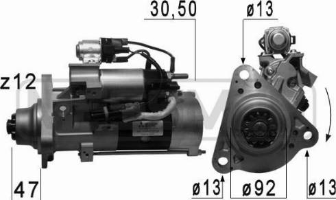 Messmer 220690A - Starteris www.autospares.lv