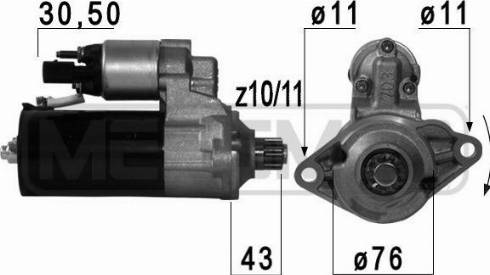 Messmer 220698A - Starteris www.autospares.lv