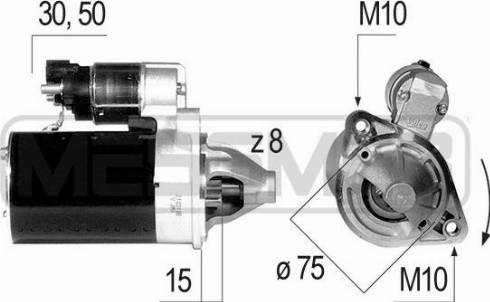 Messmer 220644A - Стартер www.autospares.lv