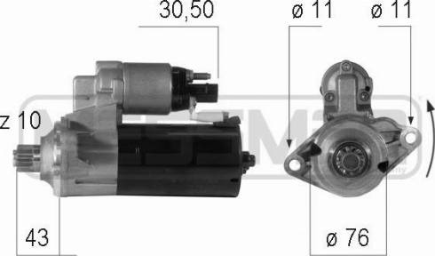 Messmer 220606A - Starteris www.autospares.lv