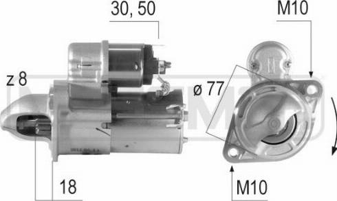 Messmer 220615A - Starteris www.autospares.lv