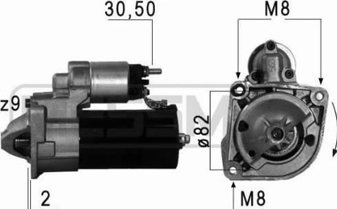 Messmer 220610A - Стартер www.autospares.lv