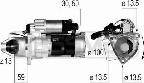 Messmer 220617 - Стартер www.autospares.lv