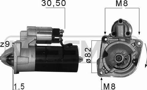 Messmer 220679A - Starteris www.autospares.lv