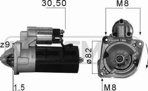 Messmer 220679 - Starteris www.autospares.lv