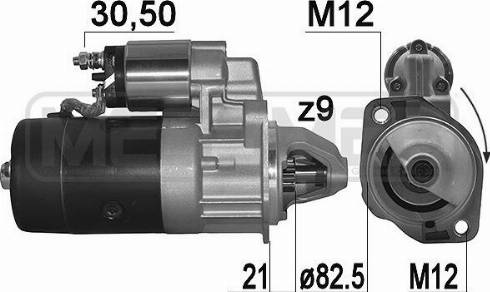 Messmer 220096A - Starteris www.autospares.lv