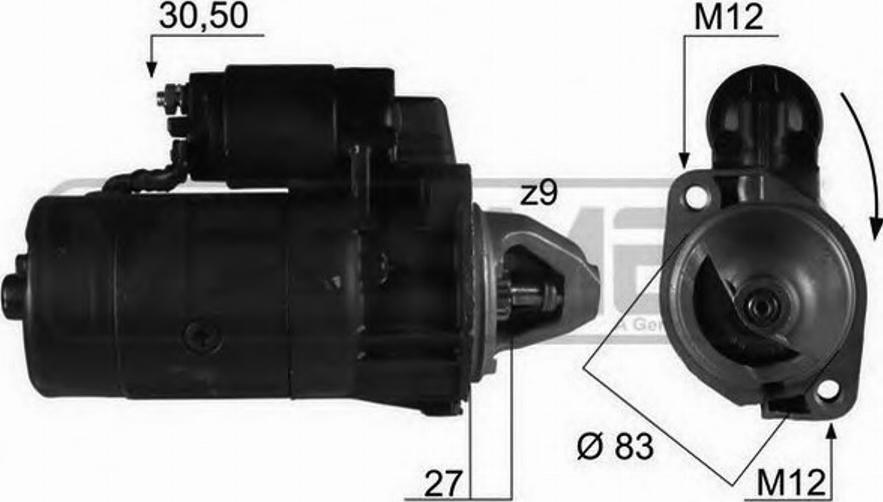 Messmer 220096 - Starteris www.autospares.lv