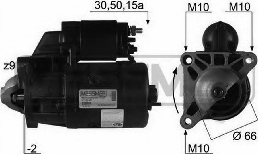 Messmer 220098 - Стартер www.autospares.lv