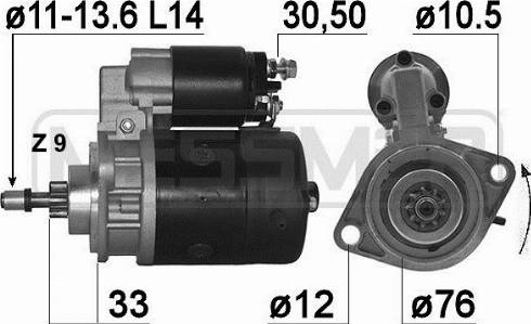 Messmer 220092A - Starter www.autospares.lv